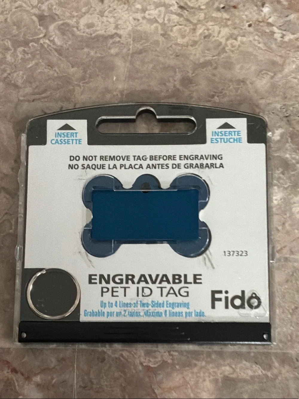 Engravable Pet ID Tag - Blue